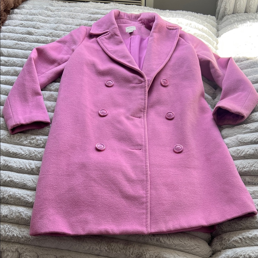 SOLD *** 

Forever 21 Vibrant Pink Pea Coat